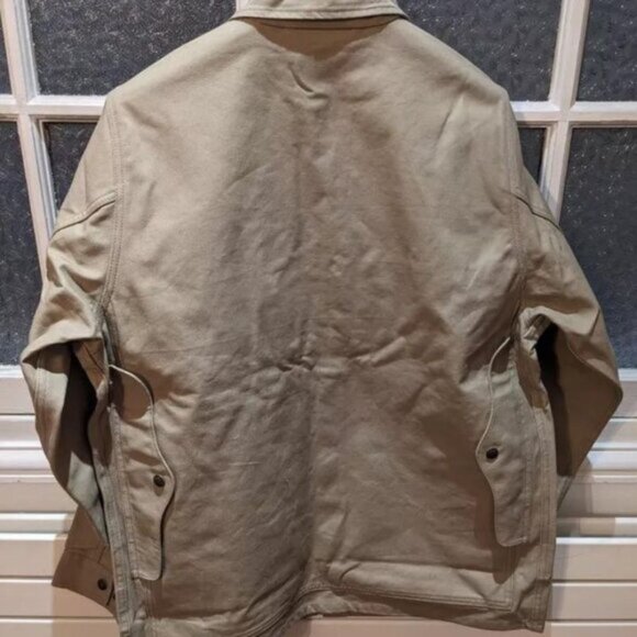 Filson Dry Tin Cloth Cruiser Men's L Gray Khaki Archive Reissue Summer - Picture 2 of 3